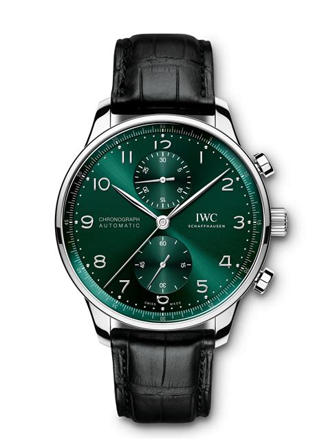 iwc portugieser chronograph green
